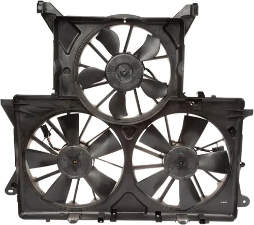 Miniatura 36 de TRQ Conjunto de ventilador de refrigeración dual del radiador compatible con Toyota Highlander 2008-2013 TO3115155