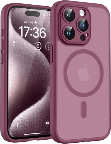 Miniatura 59 de TOCOL Funda magnética 3 en 1 para iPhone 14 Pro, mejorada [protección completa de cámara] con 2 protectores de pantalla, funda de grado militar Azul
