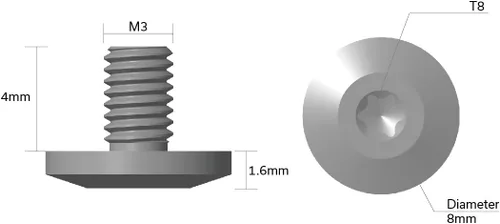 Miniatura 3 de CIVIVI Tornillo de pivote de acero inoxidable CA-11B