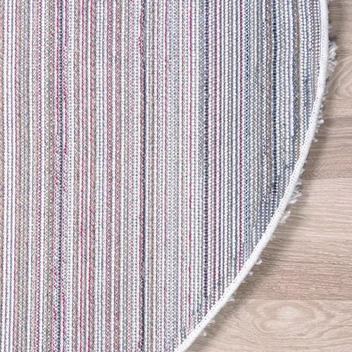 Miniatura 10 de Unique Loom - Alfombra de área de la colección Solid Shag (124 cm de diámetro, blanco nieve)