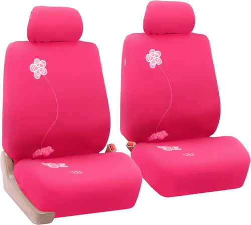 Miniatura 7 de FH Group Fundas de asiento de automóvil con bordado floral, ajuste universal, asiento trasero de banco dividido, funda de asiento lavable para SUV
