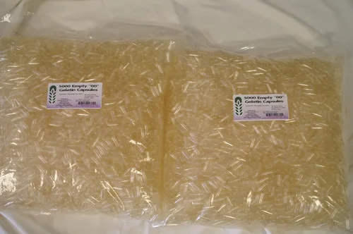 Miniatura 2 de Capsule Connection 500 cápsulas vacías de gelatina a granel hechas en Estados Unidos, bolsa resellable de 00 tamaños