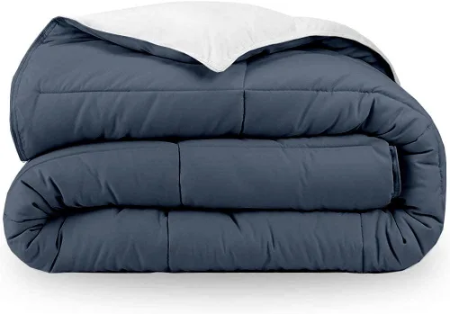 Miniatura 5 de Edredón reversible – Lujoso para todas las estaciones – 100% algodón orgánico tamaño individual XL de 68 x 92 pulgadas, 1 edredón alternativo