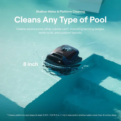 Miniatura 5 de Beatbot Sora 30 Aspiradora de piscina, limpieza de pisos, paredes, línea de agua y plataforma, 6800 GPH de potencia, estacionamiento inteligente