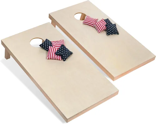 Miniatura 6 de Tailgating Pros Tablas para juego de cornhole - 4 x 2 pies y 3 x 2 pies. Juego de cornhole con estuche de transporte y juego de 8 bolsas de maíz