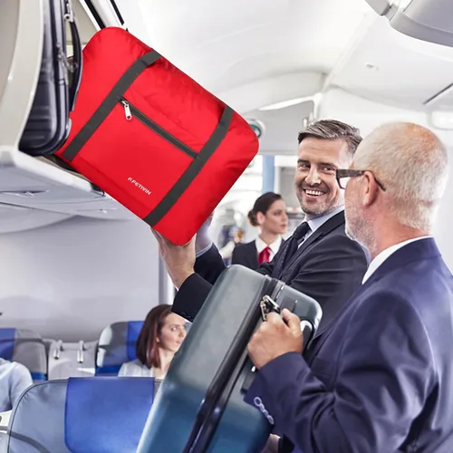 Miniatura 4 de F.FETIVIN Bolsa de viaje para artículos personales de 18 x 14 x 8 pulgadas para Spirit Airlines, ligera, bolsa de lona impermeable para gimnasio