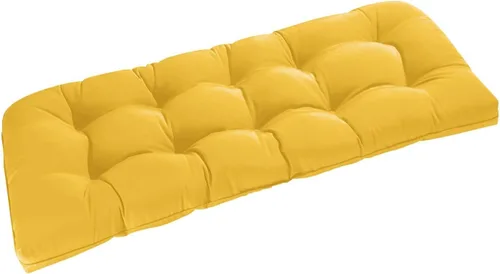 Miniatura 12 de downluxe Cojín de banco para exteriores para muebles de patio, cojines impermeables capitonados extra rellenos para columpio de porche, cojines
