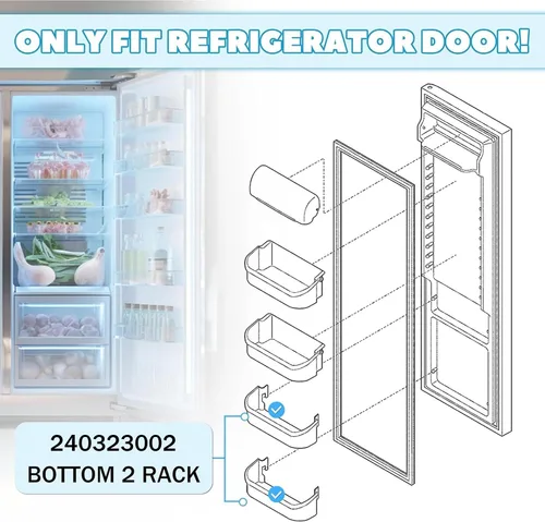 Miniatura 4 de Kojem 240323002 PS429725 AP2115742 - Estante de repuesto para puerta de refrigerador, compatible con Frigidaire Refrigerador, estante de puerta