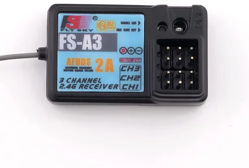 Flysky FS-A3 Receptor impermeable AFHDS2A 2.4G 3CH para Flysky GT2E GT2G Transmisor RC Car Boat (2 piezas FS-A3 impermeable)