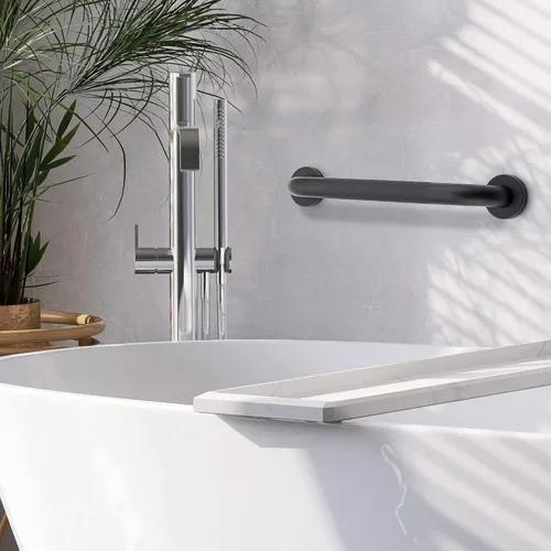 Miniatura 7 de Barras de agarre de 24 pulgadas y 1.25 pulgadas de diámetro para bañeras y duchas, mango de ducha para ancianos, barras de agarre