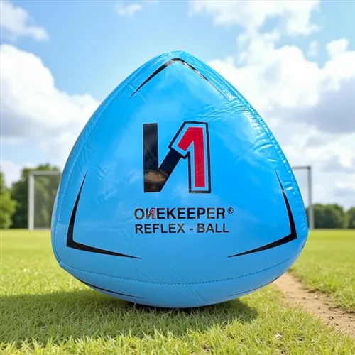 Miniatura 12 de ONEKEEPER Pelota de reflejo y reacción para fútbol - Blanco, naranja, azul, rosa y amarillo fluo, entrenamiento de agilidad y coordinación