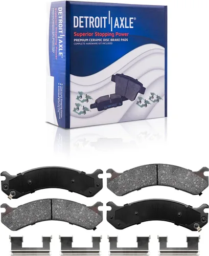Miniatura 34 de Detroit Axle - Kit de freno delantero para Dodge Ram 1500 Durango Dakota Chrysler Aspen Dakota Driver Side Disco Freno Pinza de freno de cerámica