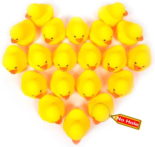 Miniatura 11 de 10.3 pulgadas Sin Agujero Gigante/Grande Impermeable Sin Ruido 'Bebe' Pato de Goma Divertido Amarillo/Ducikes Juguete de Baño/Piscina/Agua Sin