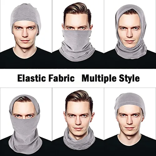 Miniatura 5 de Calentador de Cuello de Invierno Polaina de Forro Polar Cubierta de Cuello de Algodón Balaclava Resistente al Viento Máscara de Cubierta Facial