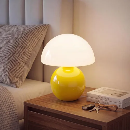 Miniatura 16 de Dawnwake Lámpara de Mesa con Forma de Hongo para Dormitorio, Lámparas Pequeñas de Escritorio para Mesita de Noche para Mesas de Noche de Sala