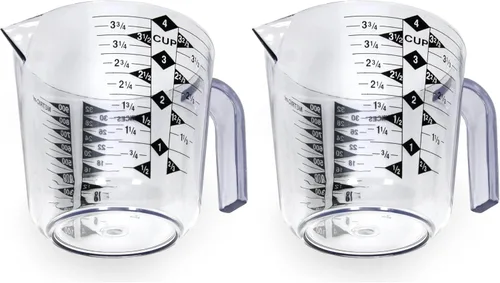 Miniatura 10 de Taza de medición de plástico Chef Craft Select, 2 tazas, transparente