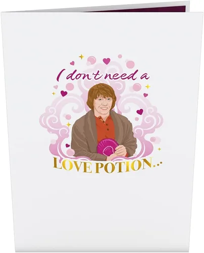 Miniatura 3 de Lovepop Harry Potter™ Tarjeta de poción de amor – 5 x 7 pulgadas, tarjeta desplegable para el día de San Valentín – Tarjeta de felicitación 3D