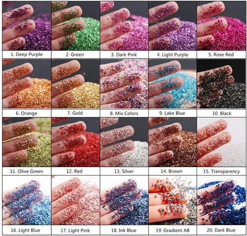 Miniatura 4 de Brillantinas metálicas irregulares de vidrio triturado, espolvorea con purpurina gruesa, dorado, 3.53 oz, 5/64 – 5/32 pulgadas, para manualidades