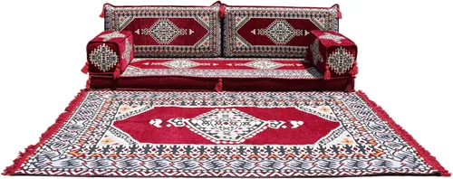 Miniatura 32 de arabicsofa Sofá de piso árabe Jalsa - Sofá tradicional hecho a mano para sala de estar