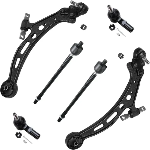 Miniatura 134 de Detroit Axle - Kit de brazos de control de extremo delantero 4WD para Ford 04-08 F-150, 06-08 Lincoln Mark LT, 4 extremos de barra de acoplamiento