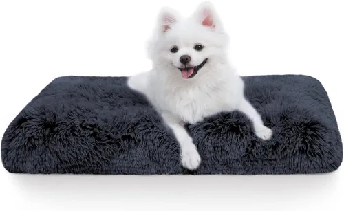 Miniatura 13 de Vonabem Alfombrilla para Jaula de Perro Grande 36 Pulgadas, Cama Lavable para Jaula para Perros Grandes y Medianos, Alfombrillas Suave de Felpa