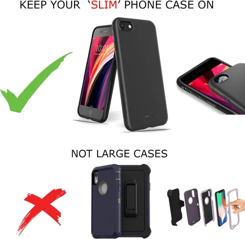 Miniatura 6 de RevereSport Brazalete para correr compatible con iPhone 12 Mini impermeable con bolsillos adicionales para llaves, dinero en efectivo y tarjetas