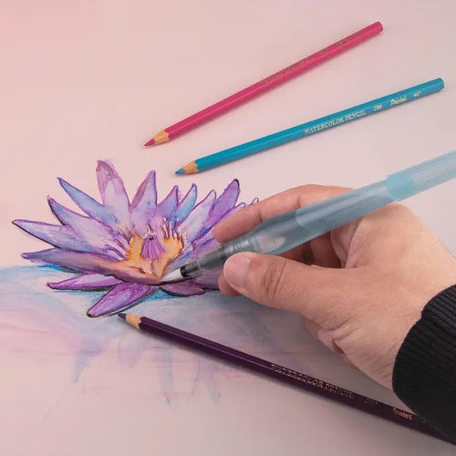 Miniatura 5 de Pincel de agua Pentel Arts Aquash, punta fina, Azul claro