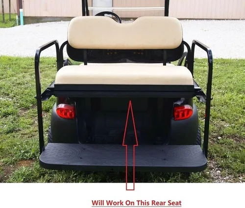Miniatura 4 de Huskey - Fundas de asiento delantero y trasero para carrito de golf compatibles con modelos Yamaha G29 Drive & Drive 2 2007 en adelante, ajuste Negro