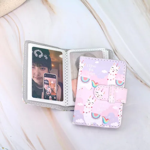 Miniatura 6 de Mini álbum de fotos de 28 bolsillos para mini película, foto de 2x3, tarjeta de fotos Kpop, álbumes cartera libro para Mini 12 11 40 7+ EVO 90 Alpaca