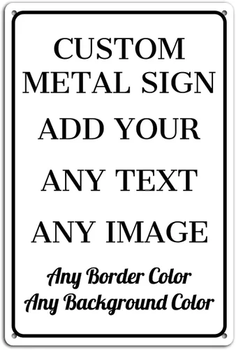 Miniatura 18 de Letreros personalizados de metal para exteriores, 16 x 4, de aluminio, a prueba de óxido, intersección de peligro de entrada, estacionamiento