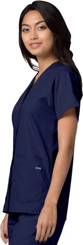 Miniatura 3 de Adar - Ropa quirúrgica universal para mujer - Top médico con cierre frontal