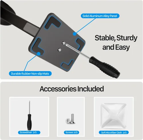 Miniatura 6 de Soporte para AirPods Max con modo de suspensión, soporte para auriculares de escritorio, aluminio, base antideslizante, protección ABS, superficie