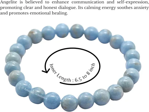 Miniatura 520 de Amazing Gemstone Pulsera de cristal para mujeres y hombres, pulsera de cristal curativo de protección, pulsera elástica con cuentas de piedras