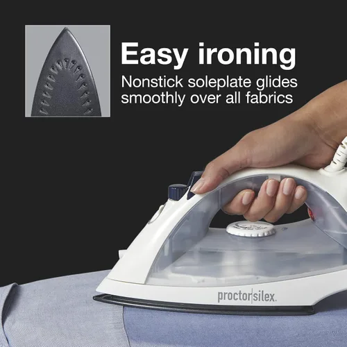 Miniatura 3 de Proctor - Plancha Silex y vaporizador vertical para ropa con suela antiadherente, 1200 vatios, ajustes de vapor de pulverización y ráfaga