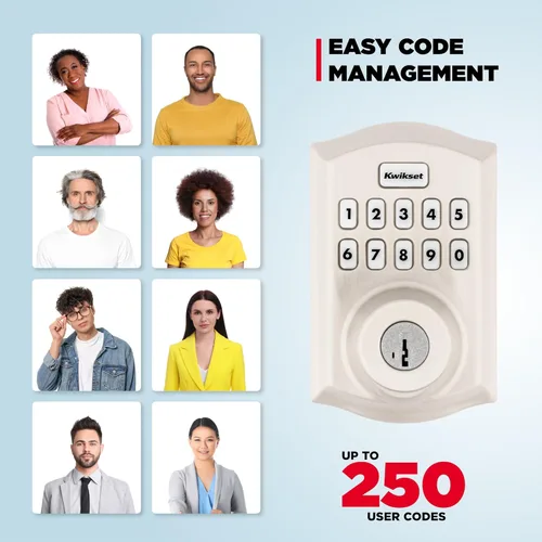 Miniatura 6 de Kwikset HomeConnect 620 Z-Wave de Largo Alcance Habilitado Cerradura Inteligente con Teclado Entrada sin Llave Conveniente, Códigos de Usuario