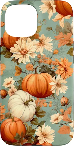 Miniatura 6 de Funda con temática de otoño para iPhone 12/12 Pro, diseño vintage de otoño con diseño de calabaza y calabaza