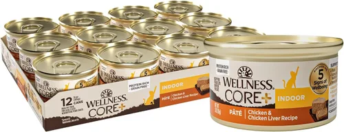 Miniatura 20 de Wellness CORE+ Digestive Health Pate Alimento húmedo enlatado en paté para adultos, natural, rico en proteínas, sin granos, receta de pescado