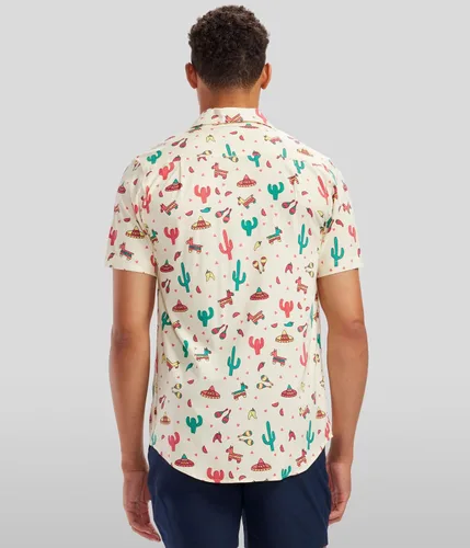 Miniatura 3 de Tipsy Elves Camisas hawaianas para hombres, informales de playa para verano, tela elástica con ajuste moderno