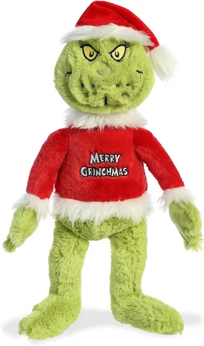 Miniatura 7 de Aurora® Dr. Seuss™ Feliz Navidad Grinch Muñeco de Peluche - Peluche Oficialmente Licenciado para Juego Imaginativo - Perfecto para Niños y Adultos