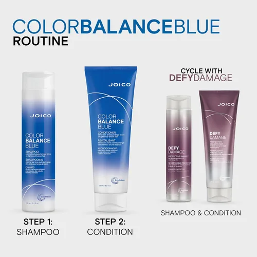 Miniatura 6 de Joico Color Balance Blue Shampoo For Lightened Brown Hair Eliminate Brassy Orange Tones Boost Color Vibrancy & Shine Protect Against Harmful