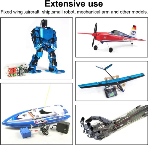 Miniatura 6 de 8 unids MG90S 9G Micro Servo Metal Gear Adecuado para Control Remoto Helicóptero Avión Modelo RC Robot Brazo/Mano Control con Cable