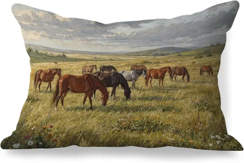 Miniatura 22 de Fundas de almohada de 12 x 20 pulgadas, regalos para amantes de los caballos, fundas de almohada lumbares decorativas para el hogar, sala de estar