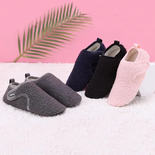 Miniatura 6 de Heiiwarm Pantuflas de invierno cálidas para interiores, ligeras, para el dormitorio, calcetines descalzos para la casa (bebéniño pequeñoniño grande)