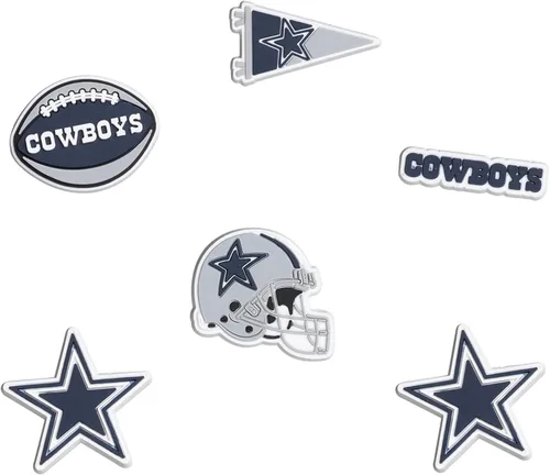Miniatura 22 de FOCO unisex-adult NFL Team Logo 6-Pack Shoe Charms