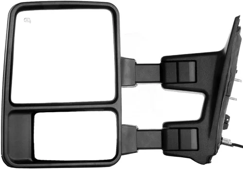 Miniatura 39 de Juego de montaje de espejos laterales Compatible con 1987-2002 para Jeep Wrangler con puerta media, plegable manual, espejo negro manual texturizado