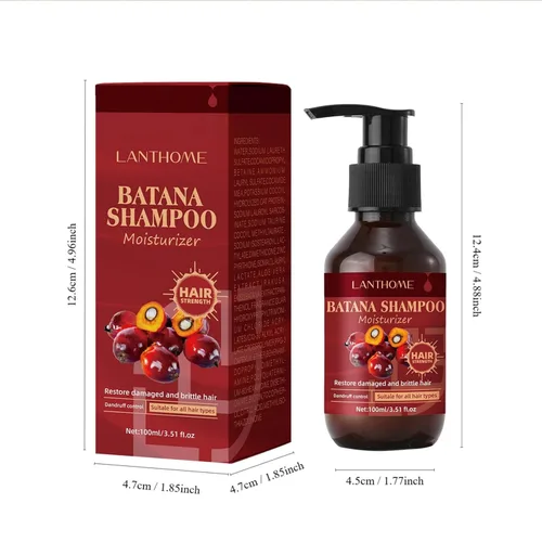Miniatura 4 de Champú de aceite Batana para adelgazar el cabello, tratamiento de cuidado del cuero cabelludo con vitamina C para restaurar el cabello dañado