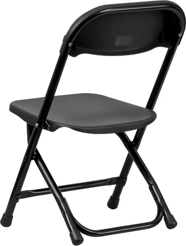 Miniatura 8 de Flash Furniture Paquete de 2 sillas plegables de plástico negro para niños