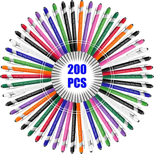 Miniatura 48 de Bolígrafos personalizados personalizados con grabado gratuito a granel con mensaje de nombre, bolígrafos personalizados para negocios, oficina
