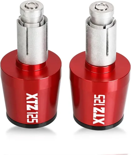 Miniatura 14 de Motocicleta para Y&AMAHA XTZ125 XTZ 125 2021 2022 2023 78 pulgadas 22MM Tapas de empuñadura antivibraciones Tapones de manillar de motocicleta Negro