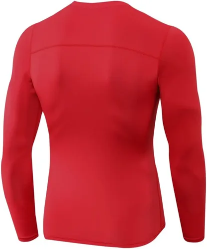 Miniatura 7 de Camiseta de compresión atlética para hombre, para entrenamiento, correr, manga larga, capa base fresca y seca, camiseta deportiva activa
